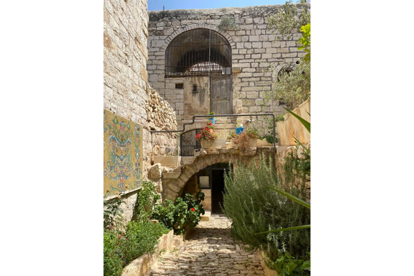 El jardín del Centro de Mosaicos